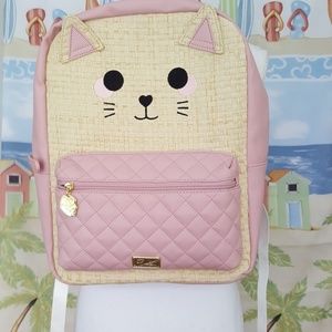 Betsey Johnson cat face backpack.